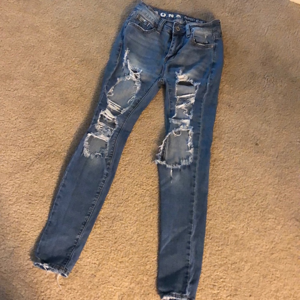 skinny ripped jeans
